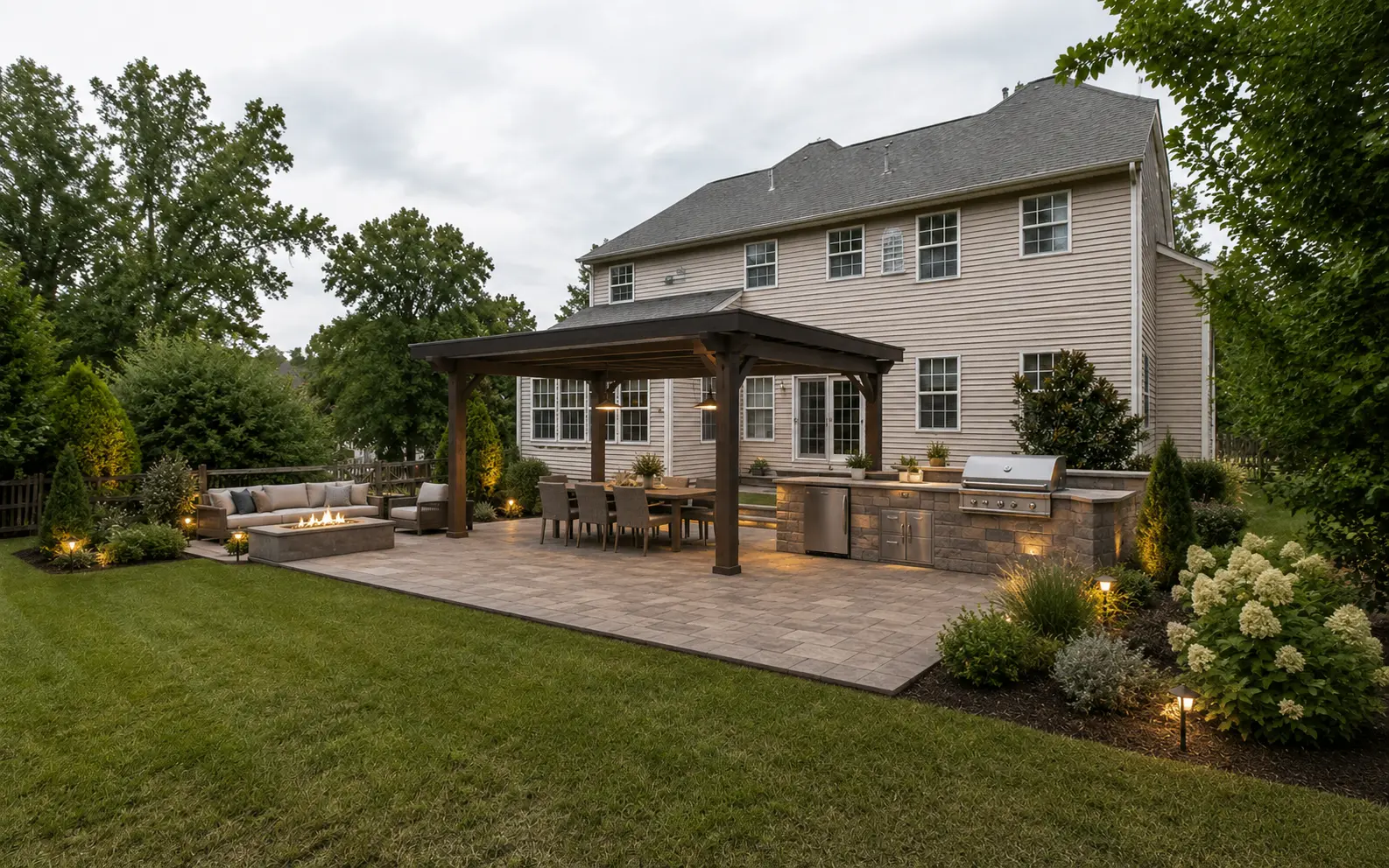 The Bel Air Kitchen, outdoor kitchen 3D concept by STONIX