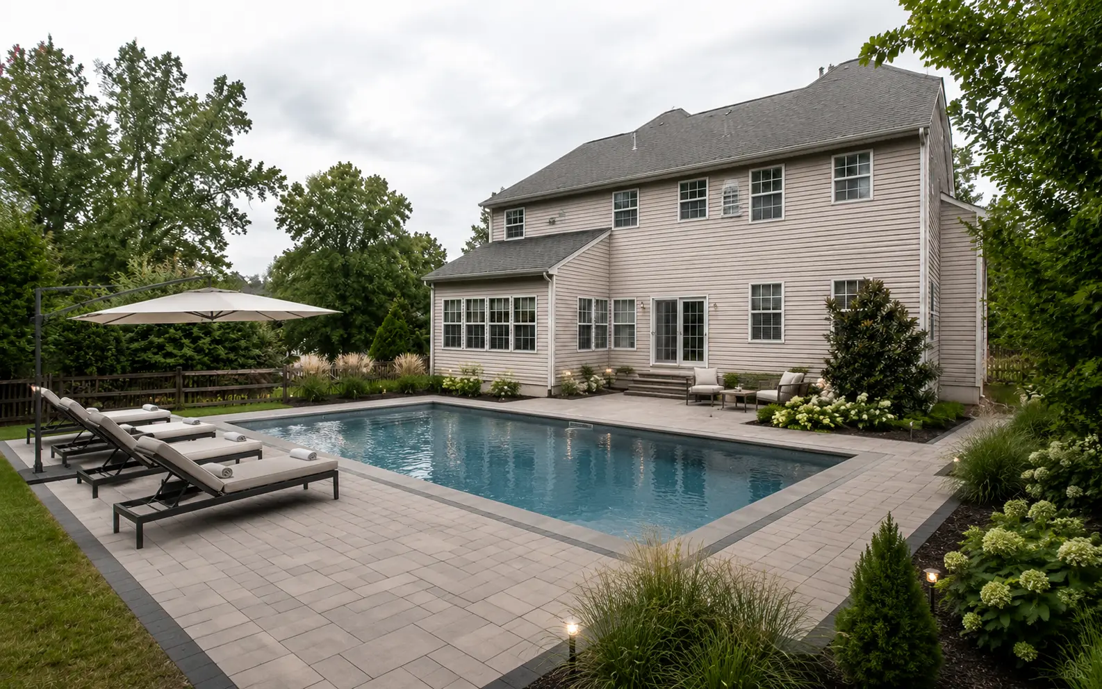 The Chesapeake Poolside, pool deck 3D concept by STONIX